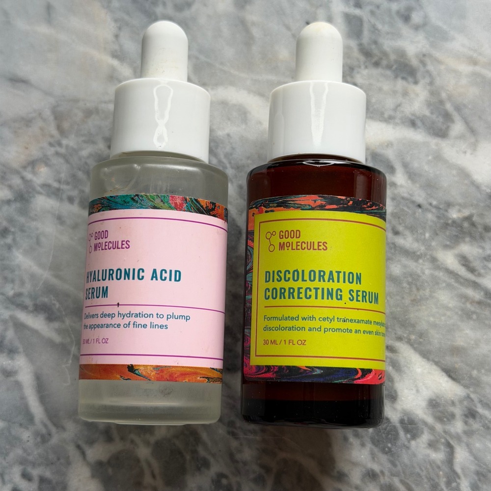Good Molecules Hyaluronic Acid and Discoloration Correcting Serums